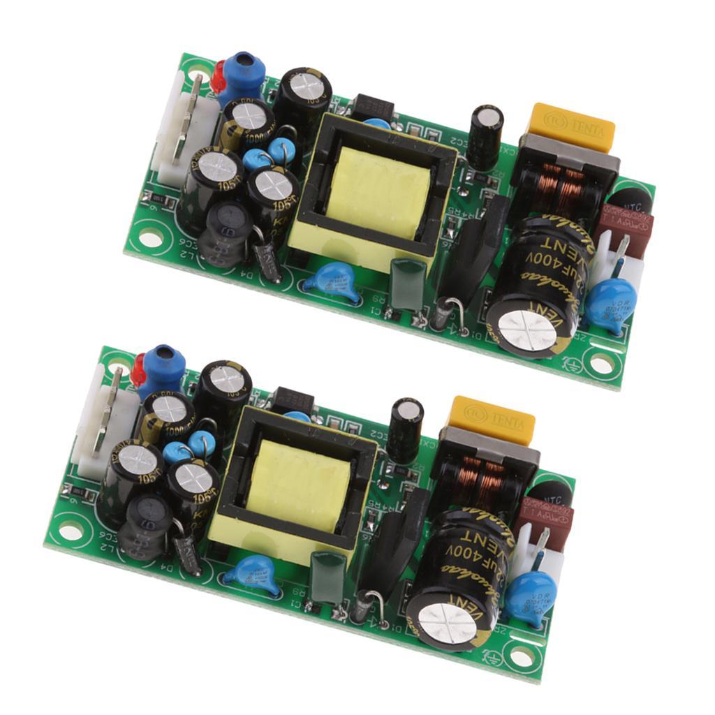 2x AC-DC 85-265V To 12/5V Dual Output Isolated Power Supply Module