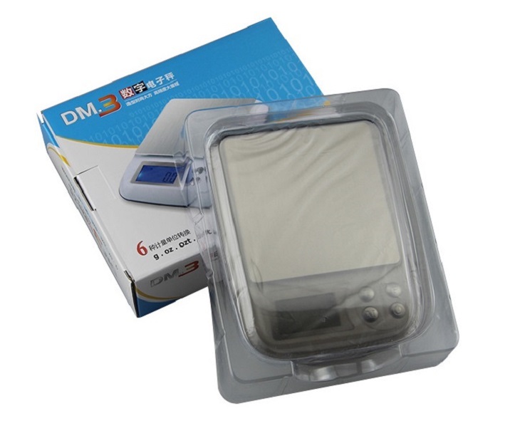 Cân thực phẩm điện tử để bàn màn hình led tải trọng 1kg, 2kg, 3kg độ chính xác cao DM.3
