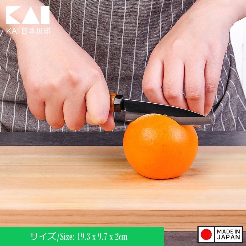 Dao gọt trái cây có nắp đậy Kai 19cm - Hàng nội địa Nhật Bản |#Made in Japan|