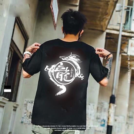 Áo Thun  Phản Quang  Nam Nữ In hình RỒNG , áo chất, đi đêm, đi phượt bao ngầu, nhìn đã mắt