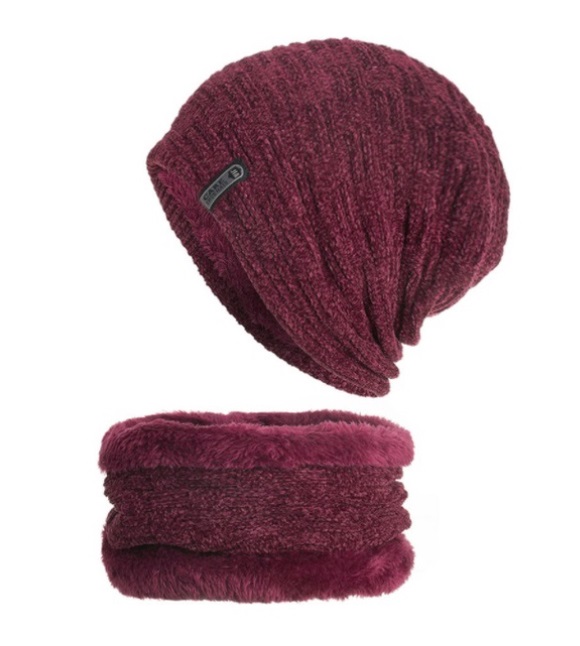 Bộ Mũ len, nón len trùm đầu và trùm cổ Care A022