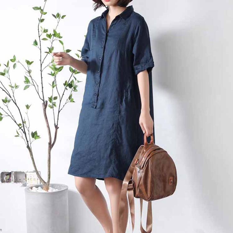 Đầm s;uông linen cổ đức trẻ trung không kén dáng mặc, chất vải linen mềm mát, thời trang xuân hè 2021