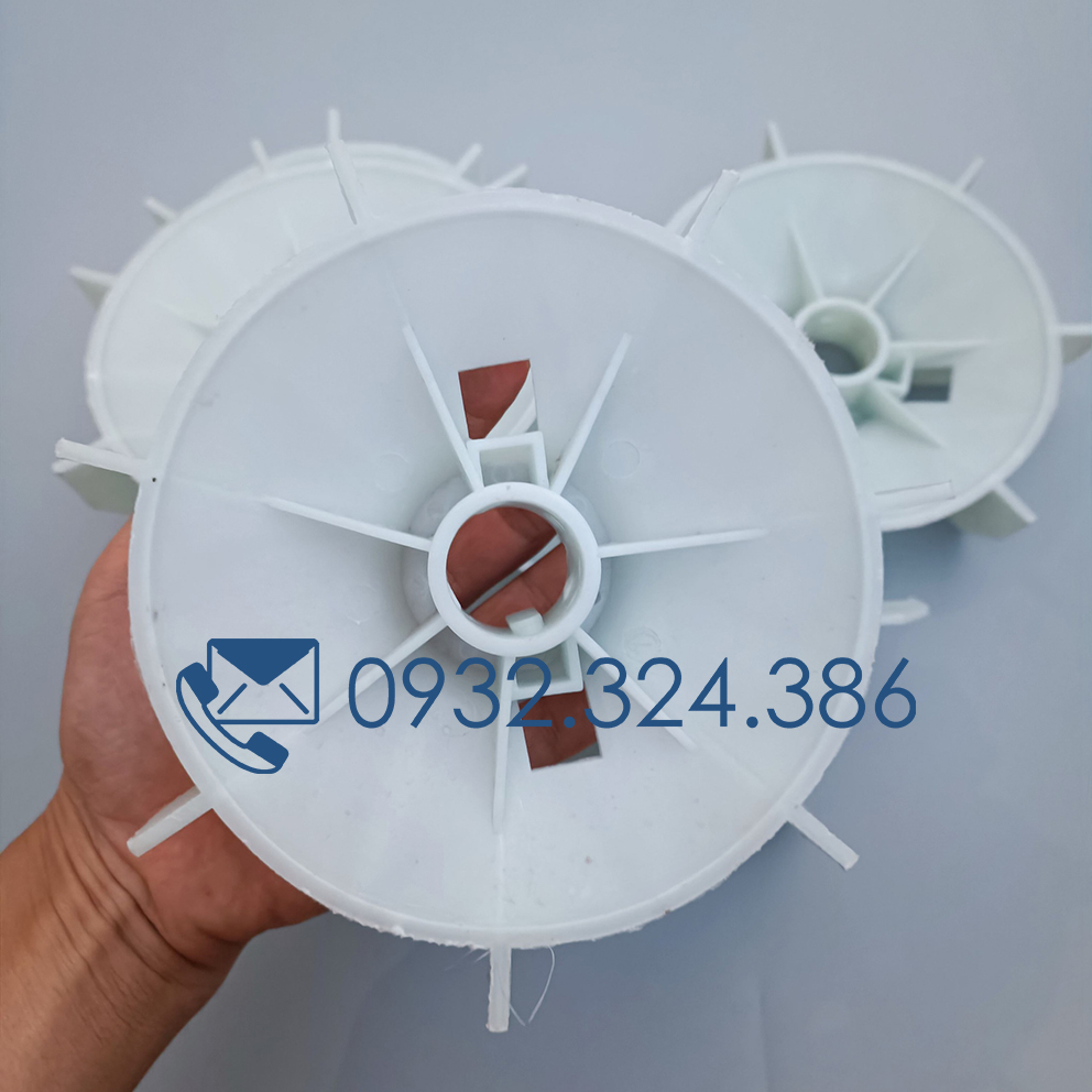 Cánh quạt làm mát động cơ lỗ trục 28mm