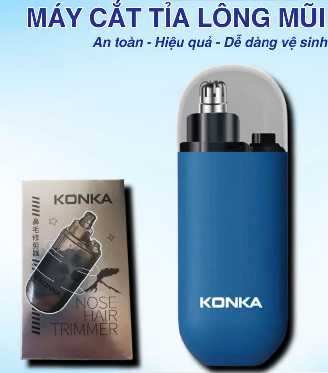 Máy cắt tỉa lông mũi chuyên nghiệp pin sạc chống nước MÀU ĐEN hoàn hảo cho vẻ ngoài của bạn