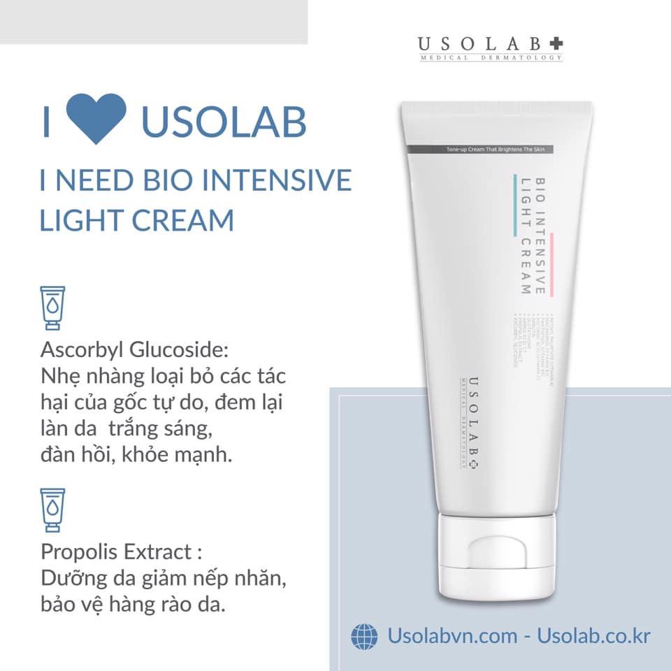 HÀNG NHẬP KHẨU - Kem Dưỡng Thể Usolab Bio Intensive Light Cream Trắng Sáng Da Body Toàn Thân Kem Truyền Trắng Làm Dịu Da