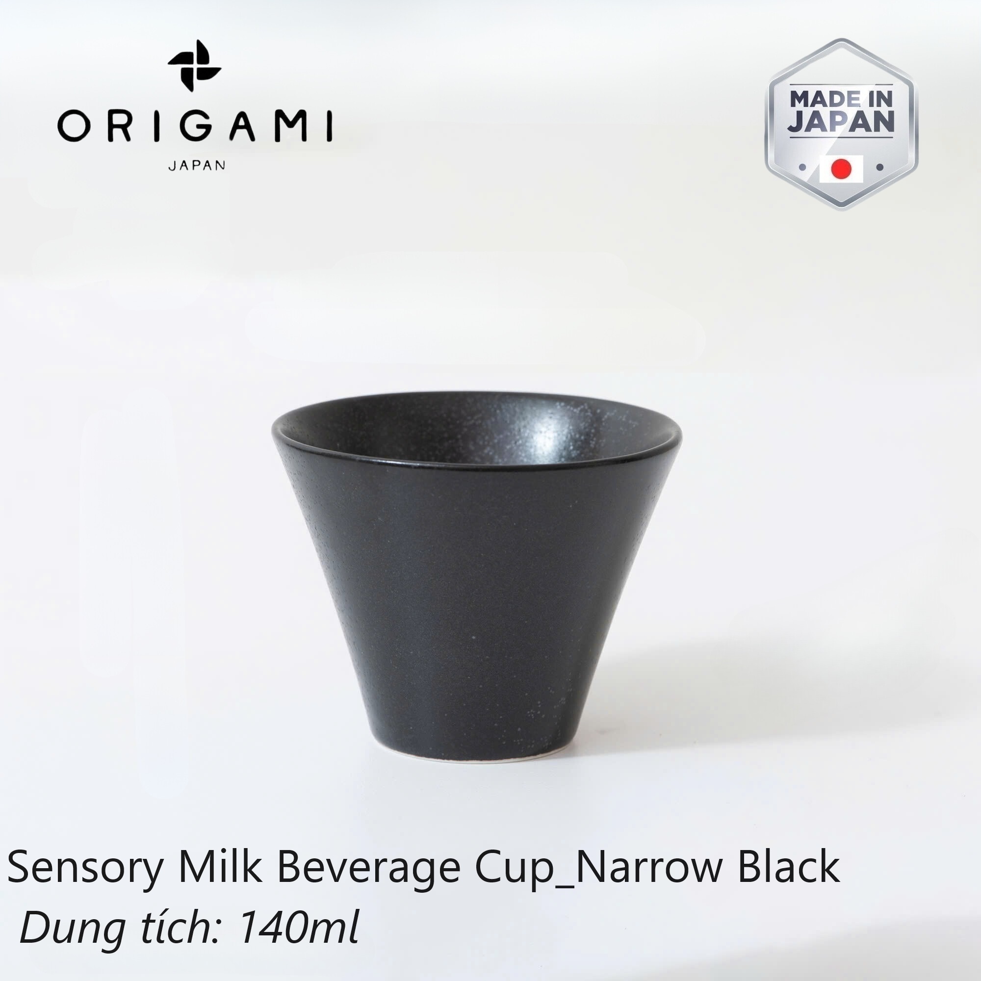 Ly sứ ORIGAMI Sensory Milk Beverage Cup 140ml không quai