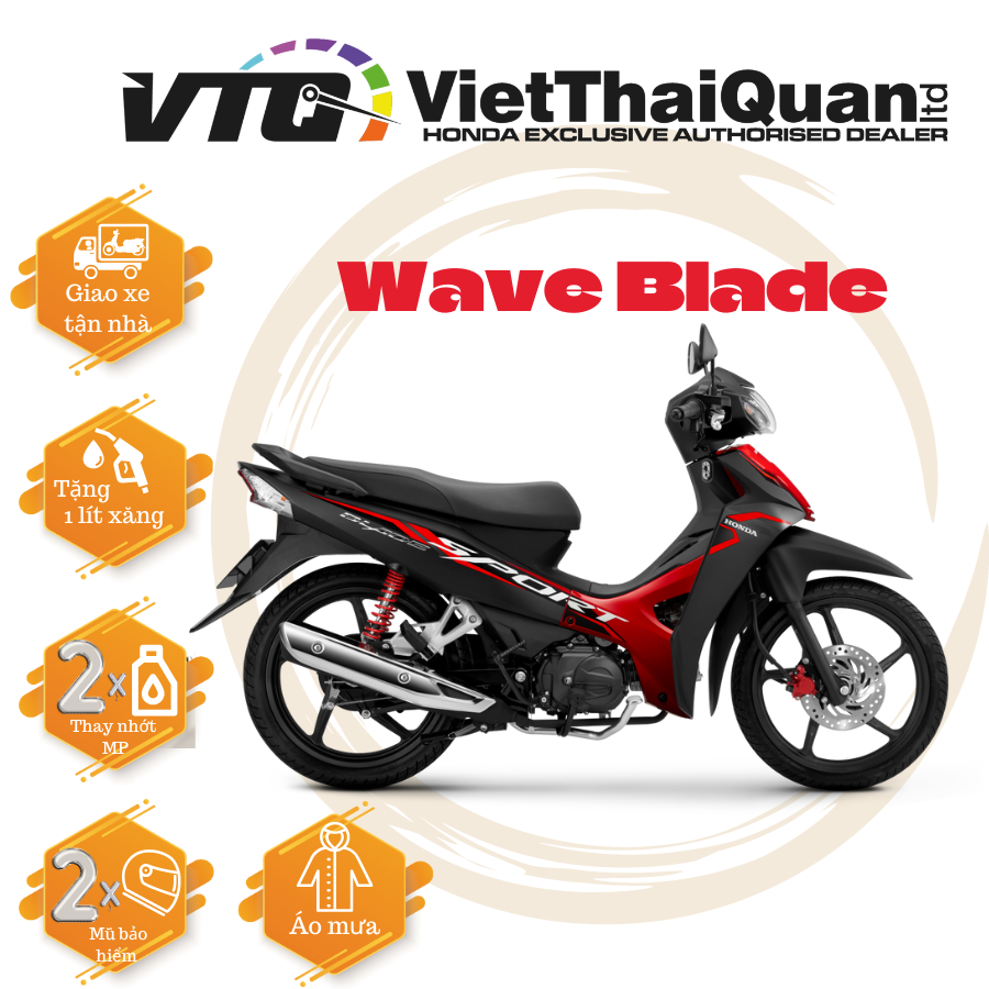 Xe máy Honda Wave Balade 2023 (Phiên bản thể thao)