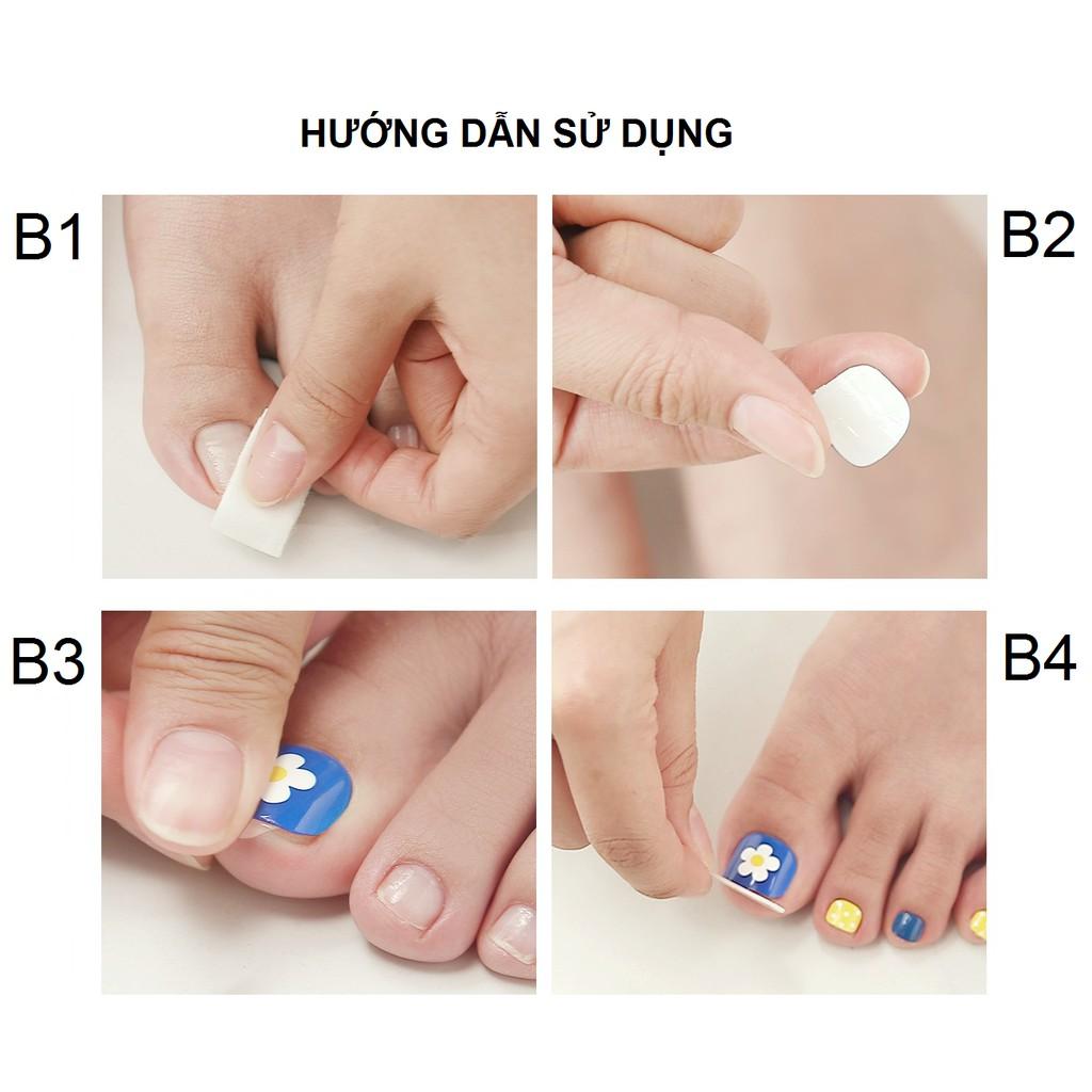 Bộ 24 Móng Chân Gel Tự Dán Press &amp; Go Kiss New York Nail Box - Demeter (KPT29K)