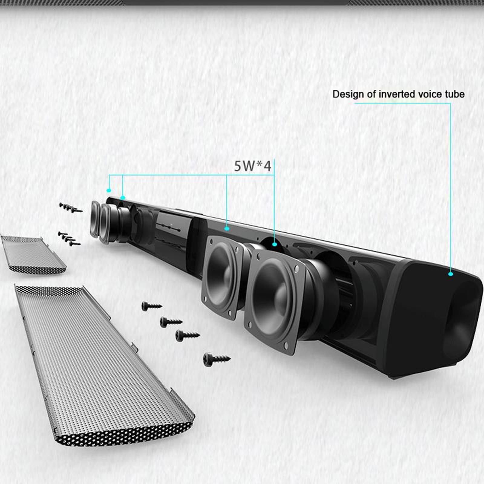 3D Surround Soundbar TV Sound Bar Wired Wireless Bluetooth 5.0