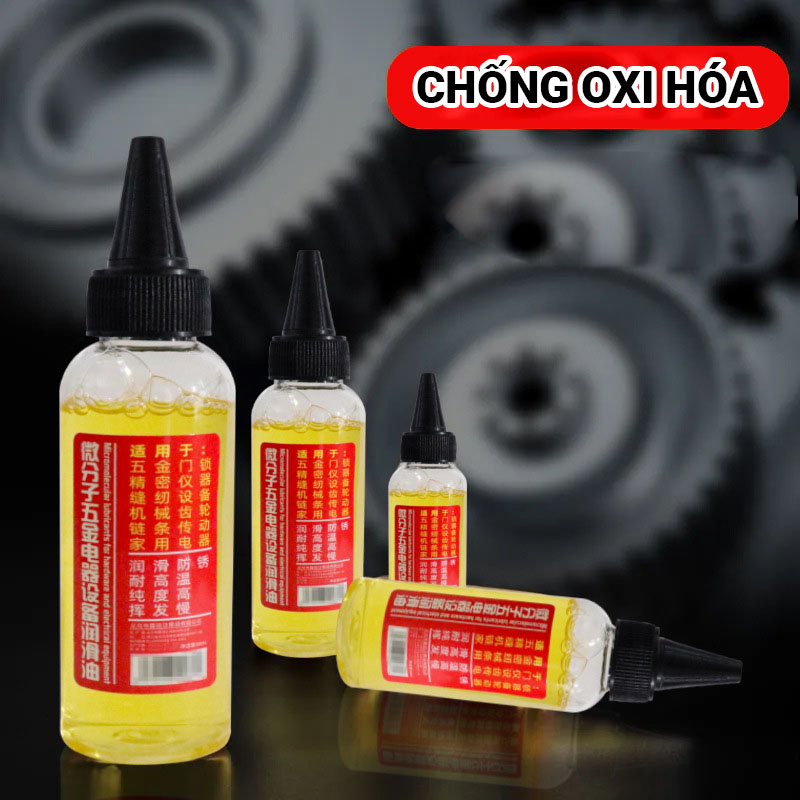 Dầu bôi trơn máy móc chống gỉ sét đa năng 60ml. Dầu tra xích, líp xe, vòng bi, động cơ, máy móc, bản lề, ổ khóa tiện lợi - Hàng chính hãng dododios