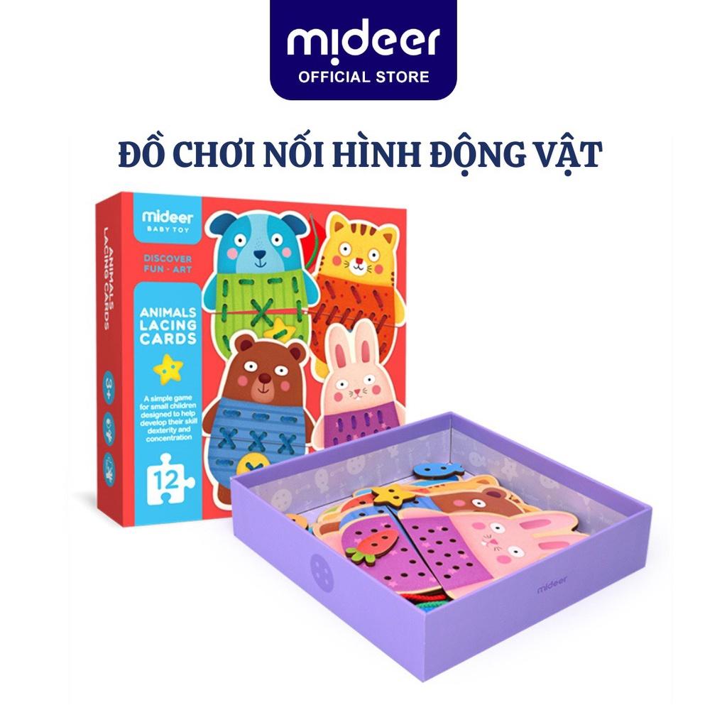 Đồ Chơi Montessories Nối Hình Động Vật Mideer Animal Threading Game