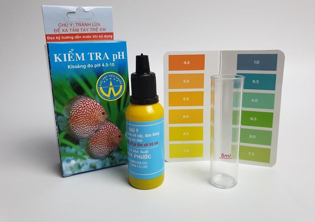 Dung Dịch Kiểm Tra pH - Dung Dịch Tăng - Giảm pH Cho Hồ Cá Cảnh Thuỷ Sinh