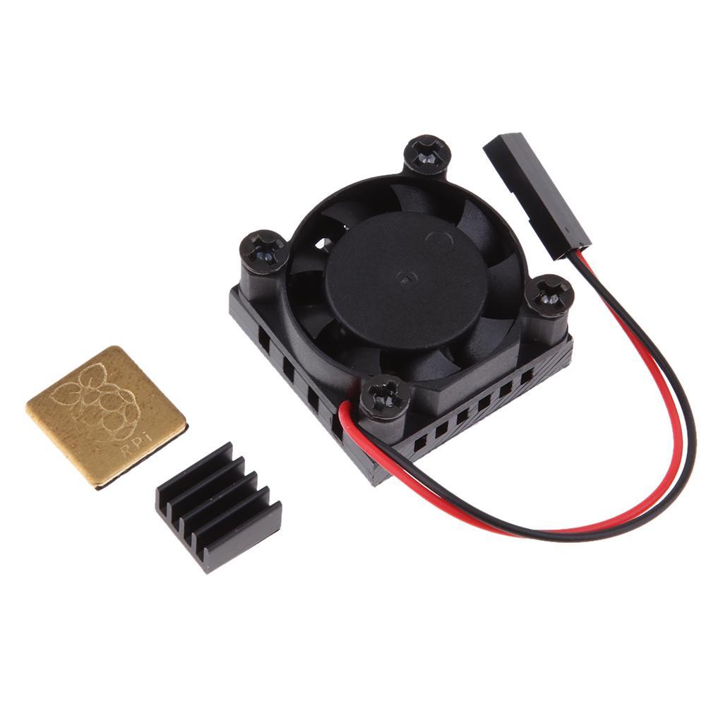 2Pcs Fan Heatsink kit + pre-applied thermal adhesive tape for Raspberry Pi 1