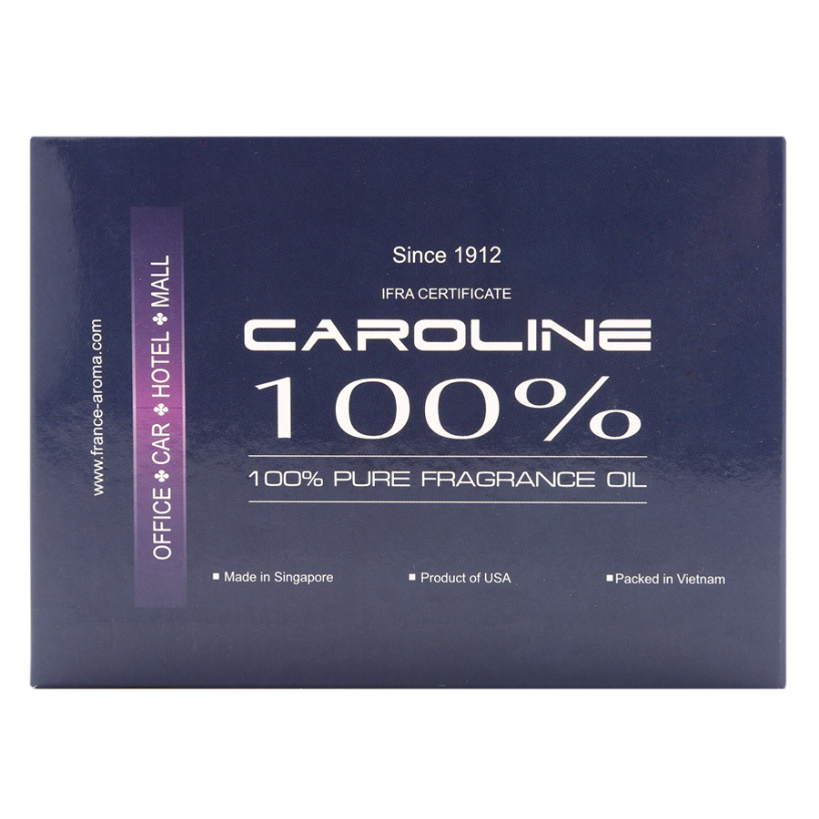 Combo 3 Chai Tinh Dầu Caroline 10ml - Cam, Nước Hoa, Hoa Hồng