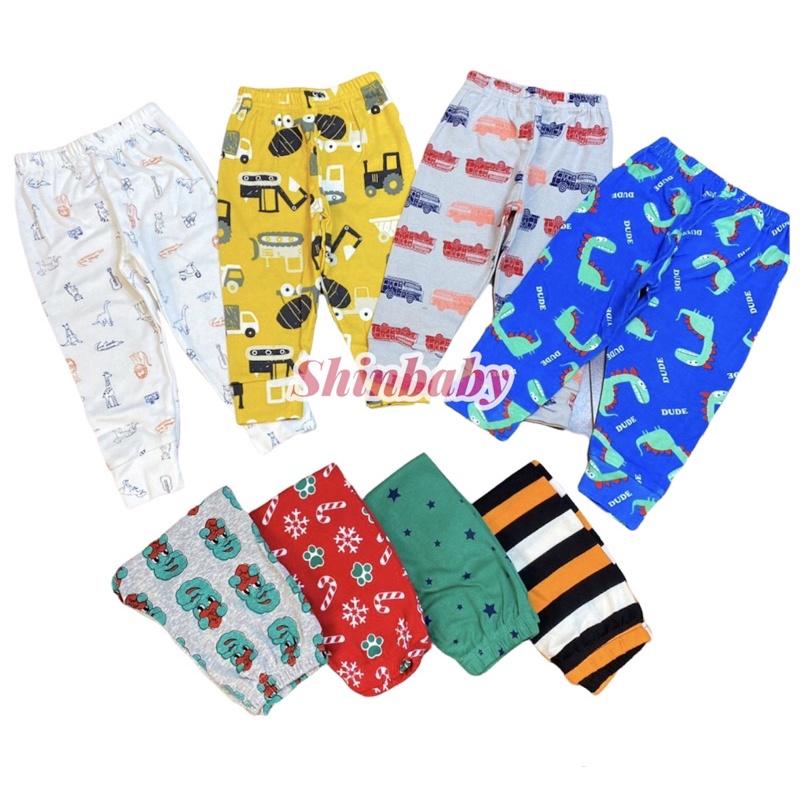 Set 5 quần dài chục cho bé họa tiết dễ thương, chất vải cotton xuất mát mịn co giãn thoải mái