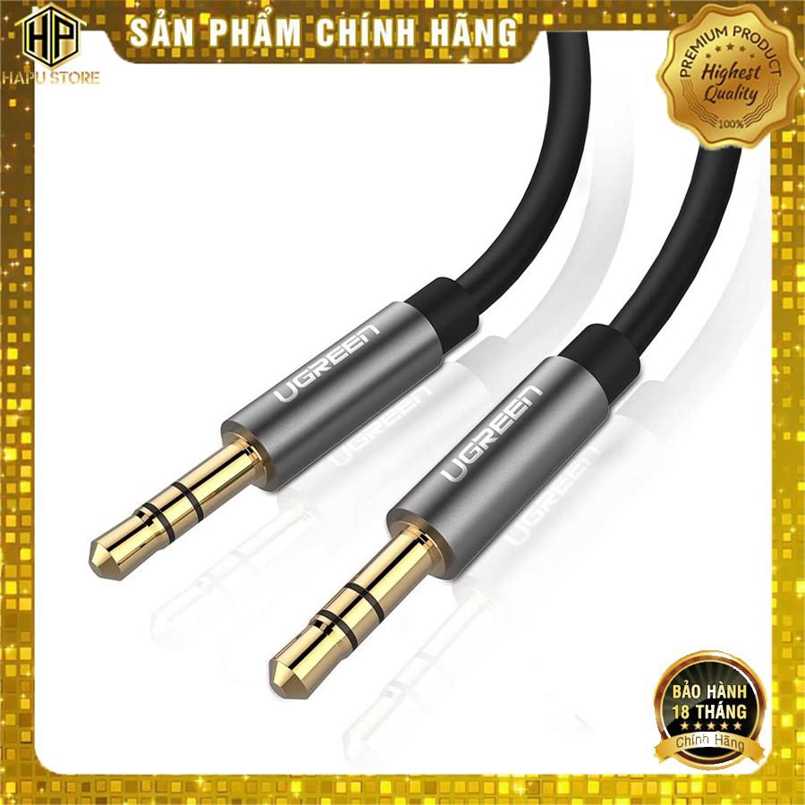 Dây loa AUX hai đầu 3,5mm dài từ 0.5m đếm 5m Ugreen chính hãng - Hàng Chính Hãng