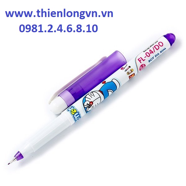 Hộp 10 cây bút lông kim Thiên Long  FL-04/DO hộp màu tím