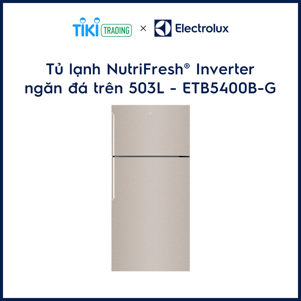 Tủ Lạnh Inverter Electrolux ETB5400B-G (503L) - Hàng Chính Hãng (Vàng)