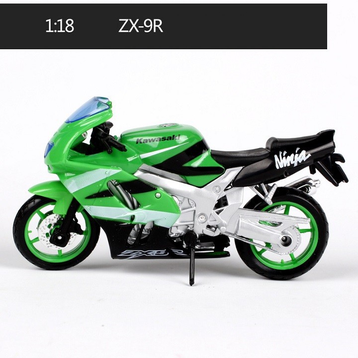 Mô Hình Xe Kawasaki ZX-9R Xanh Lá