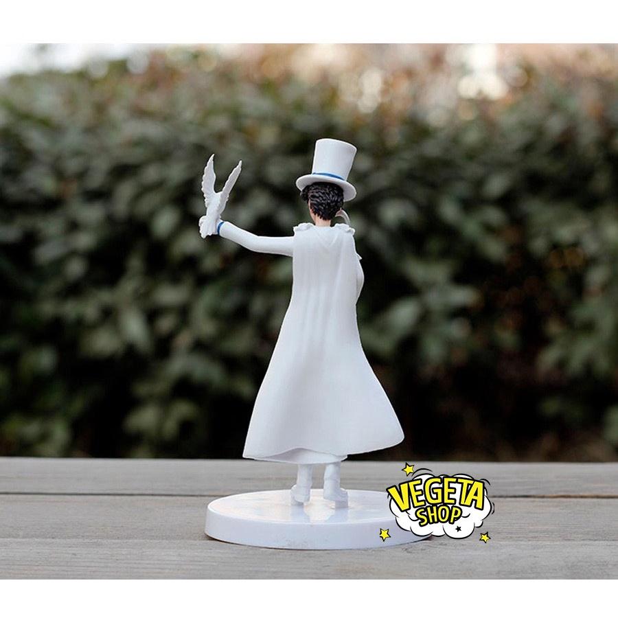 Mô hình Kaito Kid - Mô hình Conan - Magic Kaito - Siêu đạo chích Kid tung áo choàng cầm chim bồ câu - Cao 14,5cm