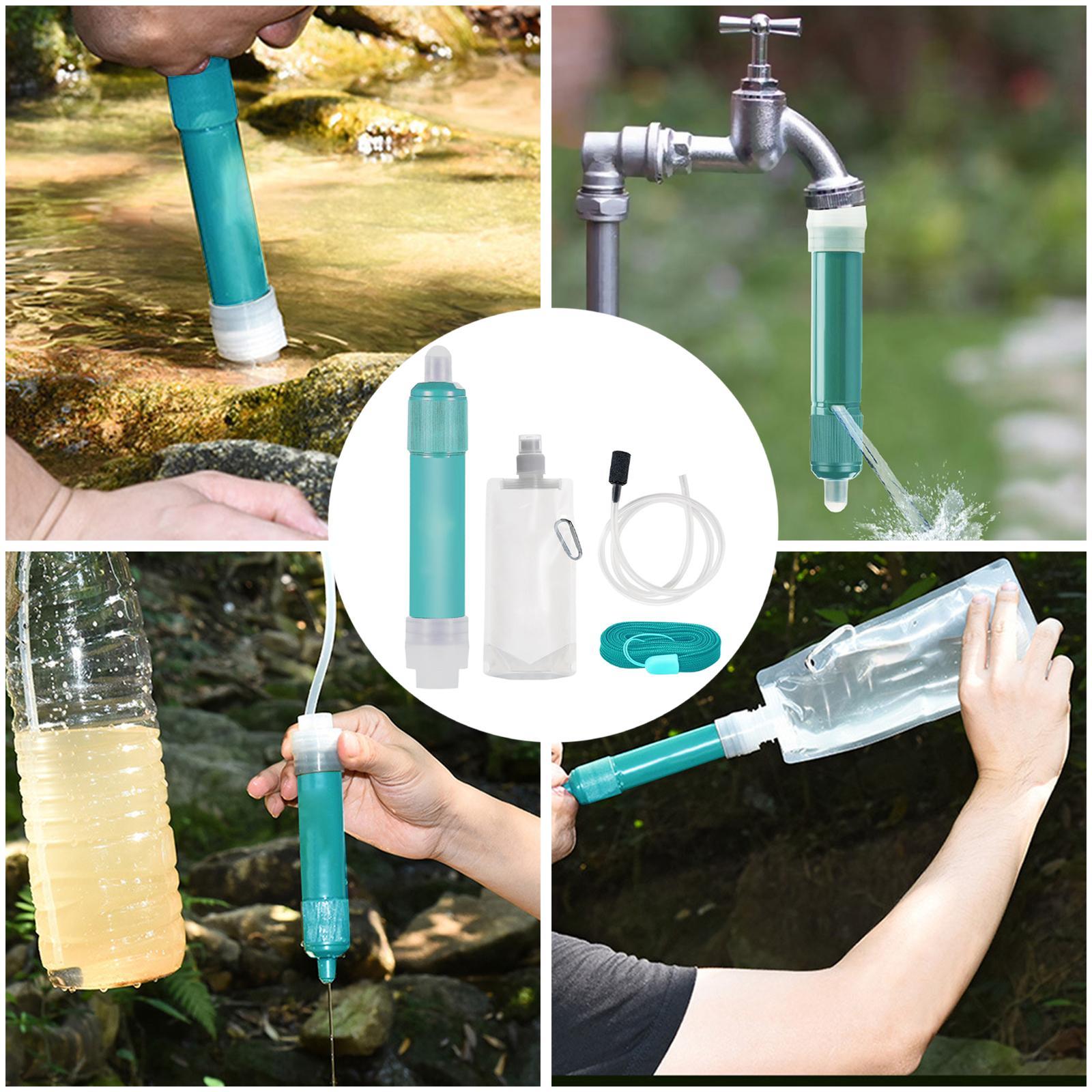 Personal Survival Straw Water Filter 4000L for Travel Backpacking Fishing