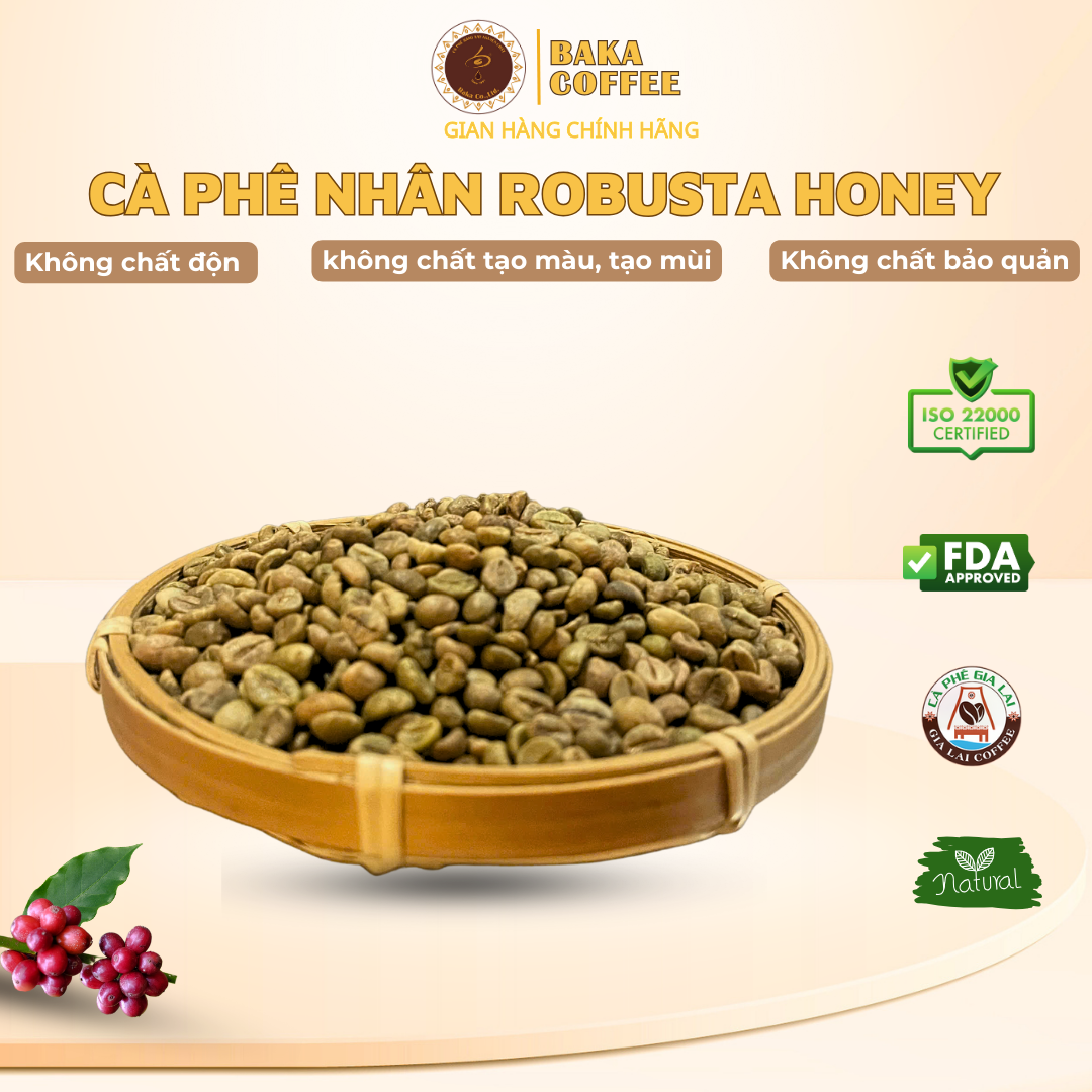 Cà Phê Nhân Robusta (Bì 1kg)