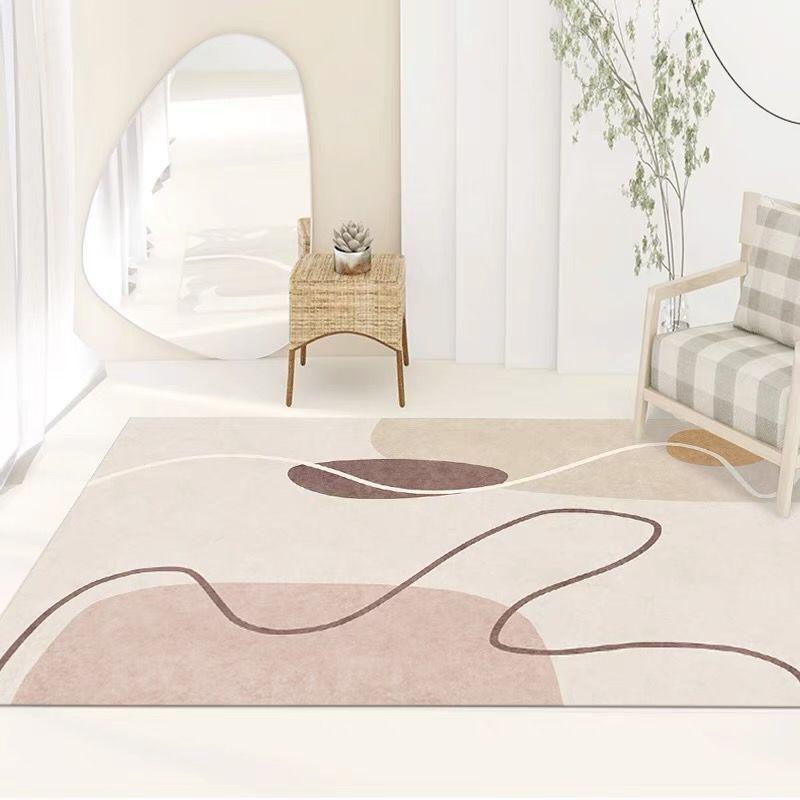 Thảm Trải Sàn Phòng Khách/Phòng Ngủ Phong Cách Bắc Âu Có Thể Giặt Sạch Tiện Dụng