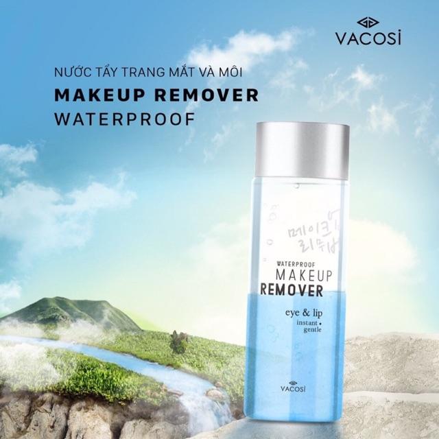 Nước tẩy trang mắt và môi Vacosi Waterproof Makeup Remover For Eye &amp; Lip