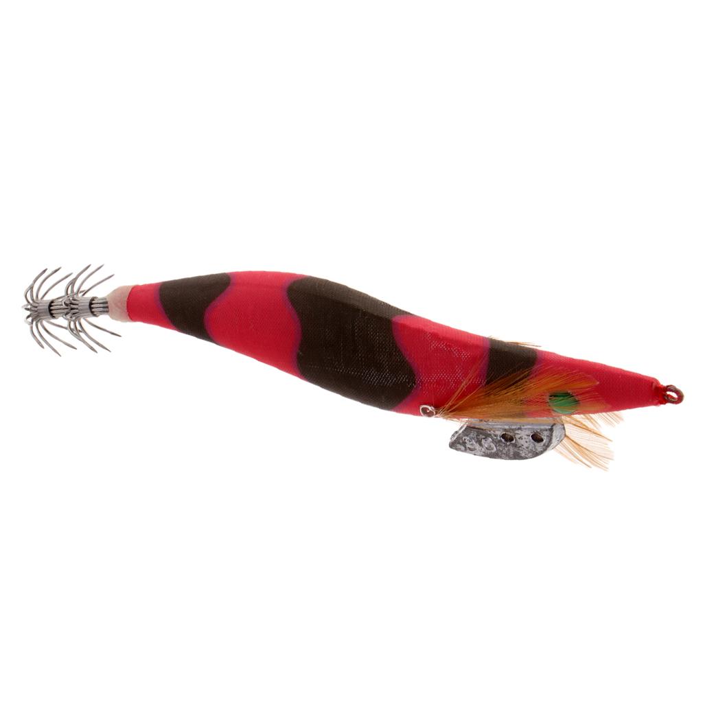 3.5# Squid Jigs Luminous Fishing Lures Artificial Baits Shrimp