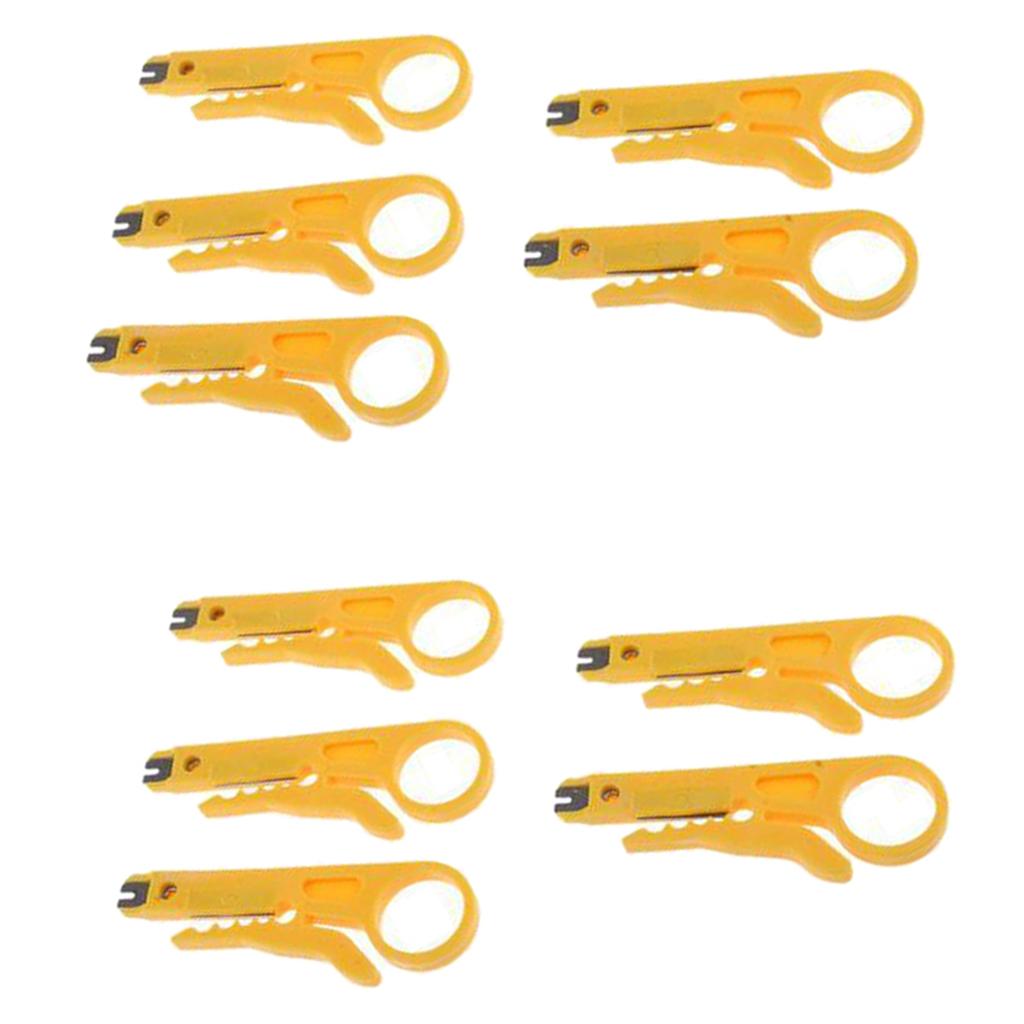 10Pcs Small Wire Cutters Cutting Strippers Coaxial Cables