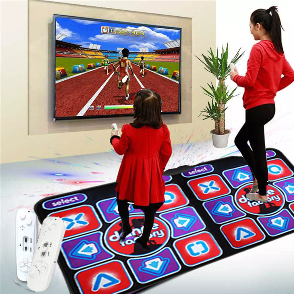 Thảm Tập Yoga Đôi Gấp Gọn - Thảm Nhảy Audition Kèm Điều Khiển Thẻ Nhớ Kết Nối Với Tivi