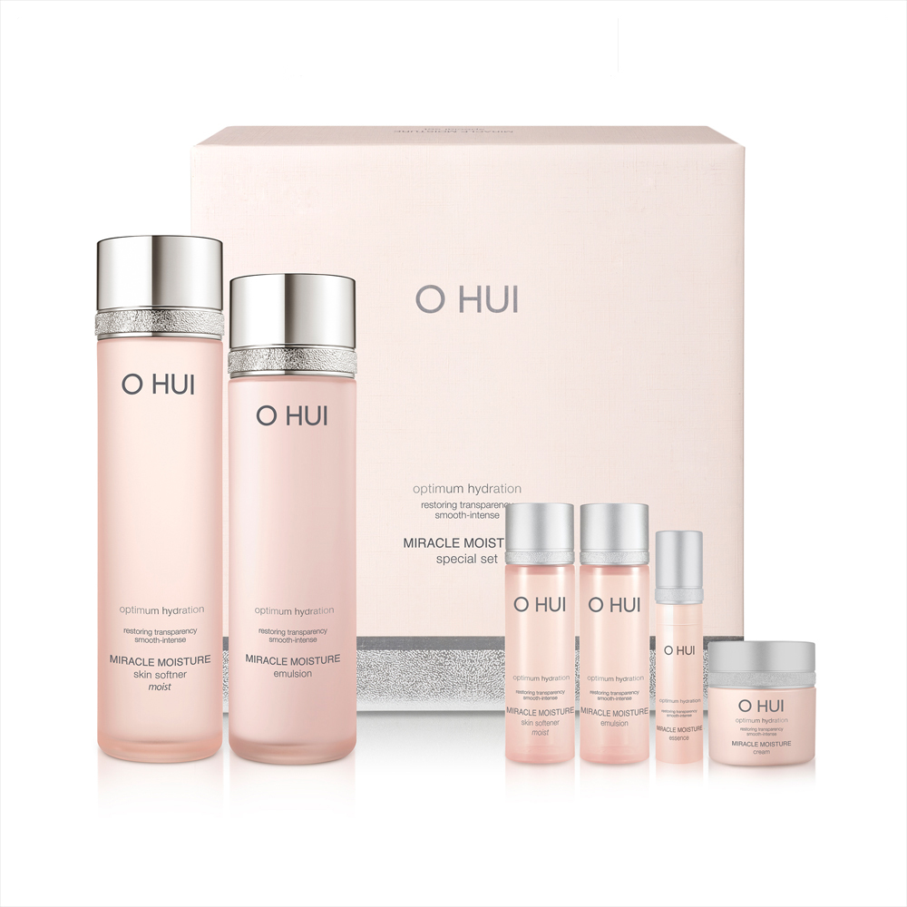 Bộ dưỡng ẩm  OHUI Miracle Moisture 6pcs Special Set 330ml