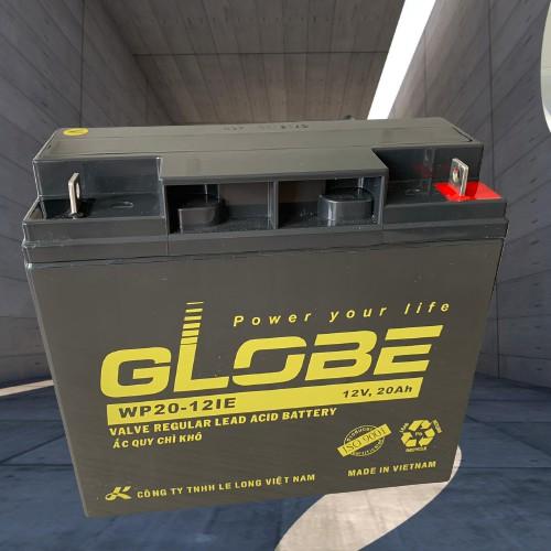 Bình Ắc Quy Khô GLOBE WP20-12IE 12V - 20Ah, ắc quy dùng cho loa kéo, lưu điện