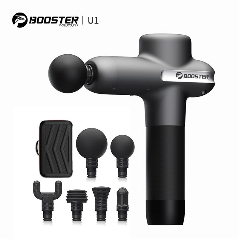 Máy Massage BOOSTER U1 thế hệ mới, Máy massage gun giảm đau mỏi toàn thân 8 Cấp độ , 6 Đầu Massage chuyên sâu - Công Suất 125W