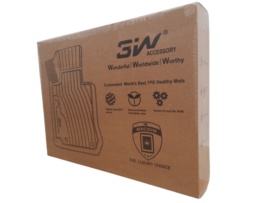 Thảm lót sàn xe ô tô LandRover DISCOVERY SPORT 2013 đến nay ,chất liệu nhựa TPE đúc khuôn cao cấp nhãn hiệu Macsim 3W.,màu đen