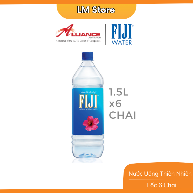 Nước Khoáng Thiên Nhiên Fiji (6 Chai x 1.5L)