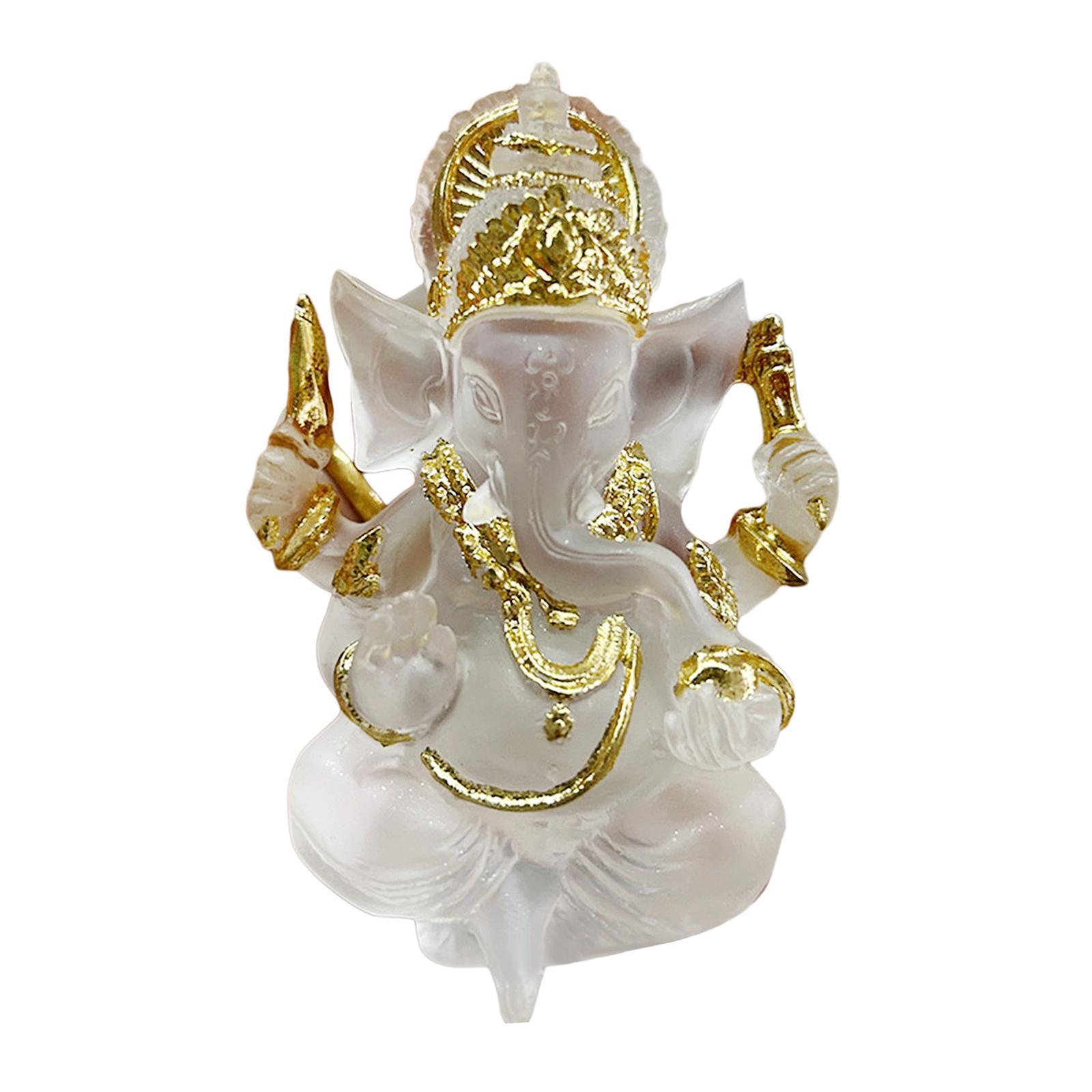 Sitting Buddha Statue Sculpture Decorative Handmade Craft for Indoor