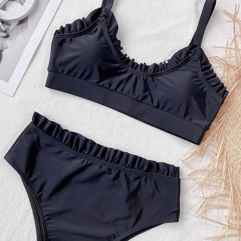 Bikini 2021 Phụ Nữ Cao Cấp Thông Chắc Chắn Đồ Bơi Gợi Cảm Top Tắm Biển Phù Hợp Mặc Đi Biển Bikini Bộ