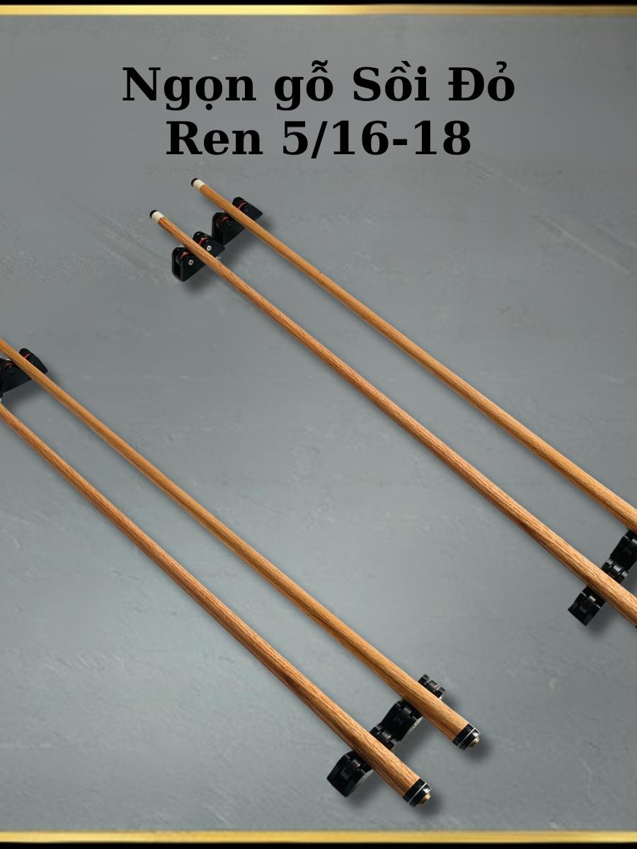 Ngọn cơ Bi A Bida Ren 5/16-18 dễ dàng thay ngọn- Làm Bằng Gỗ Sồi Trắng -Sồi Đỏ- Phong Canada -Phong Nga- Gỗ Tần Bì - Ngọn Gỗ Tần Bì