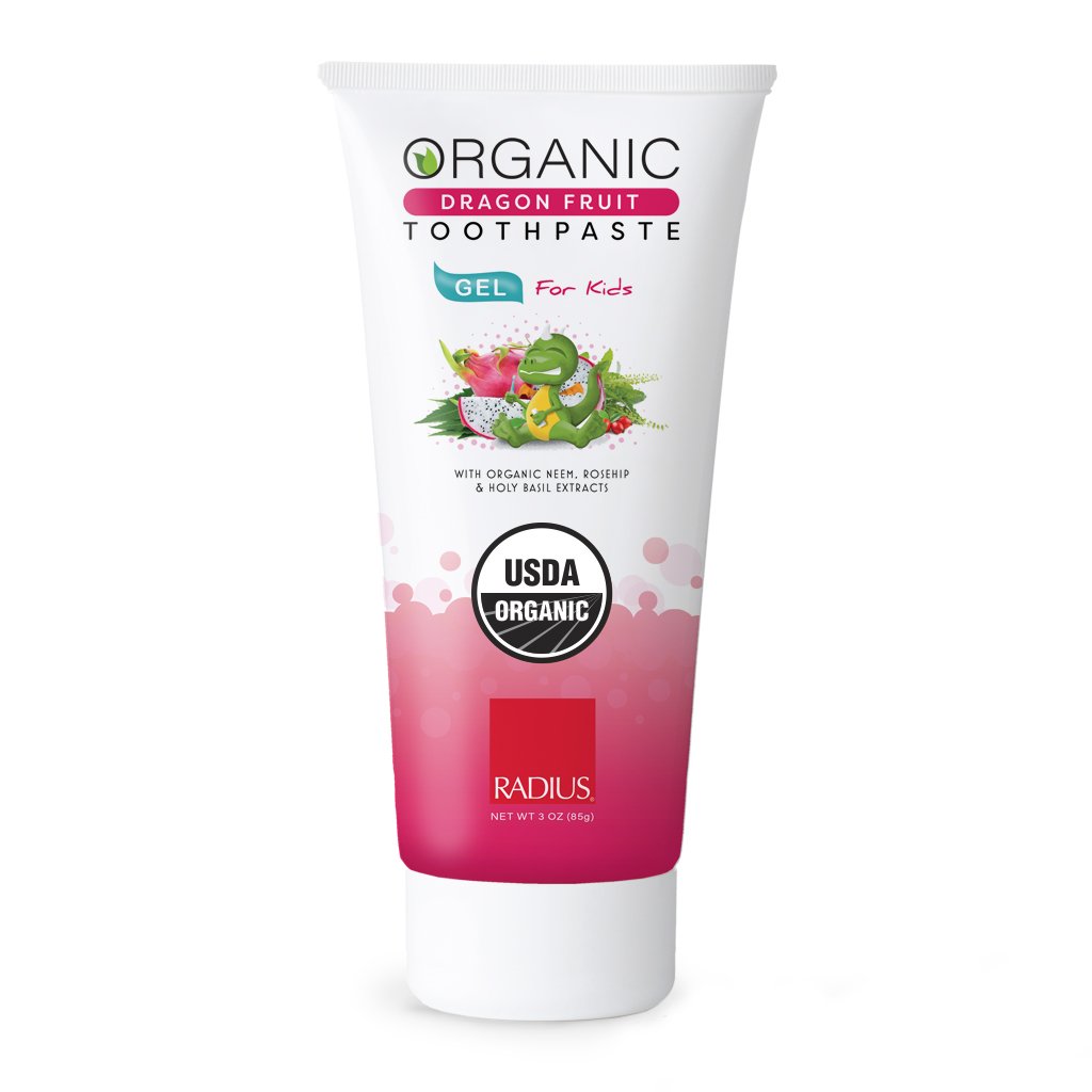 Kem Đánh Răng Hữu Cơ Trẻ Em Vị Thanh Long Radius - Organic Dragon Fruit Toothpaste 85g