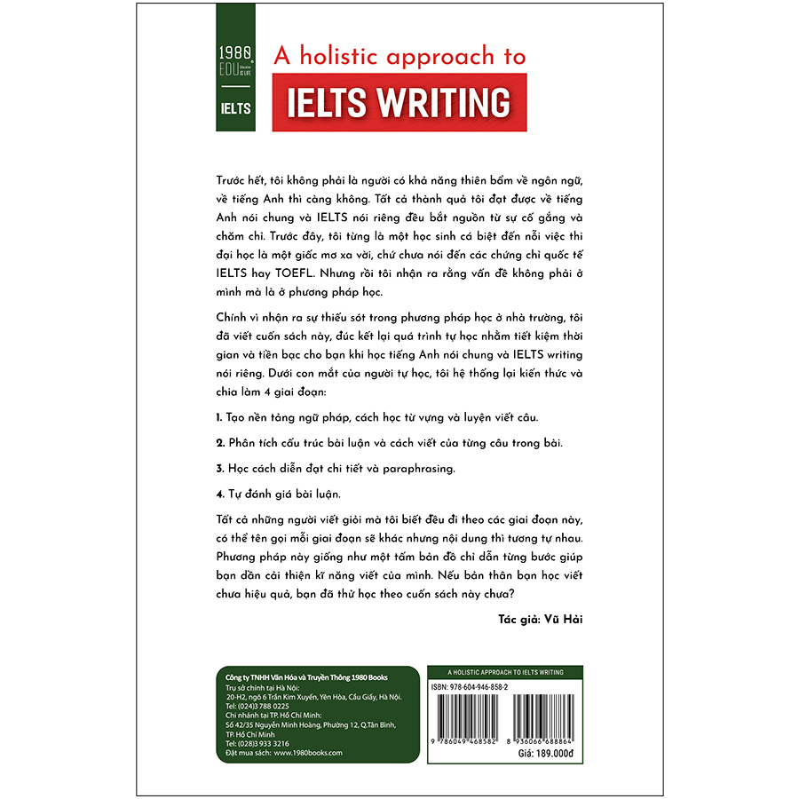 A Holistic Approach To IELTS Writing