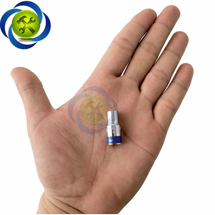 Tuýp 6mm 1/4 Kingtony 233506M loại ngắn 6 cạnh màu trắng