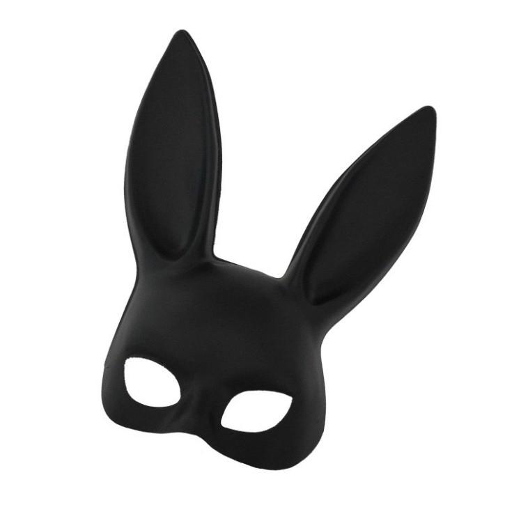 Mặt nạ hóa trang Halloween hình thỏ trắng/đen -Mặt Nạ Tai Thỏ Dài Hoá Trang Halloween -MẶT NẠ THỎ BUNNY TAI DÀI