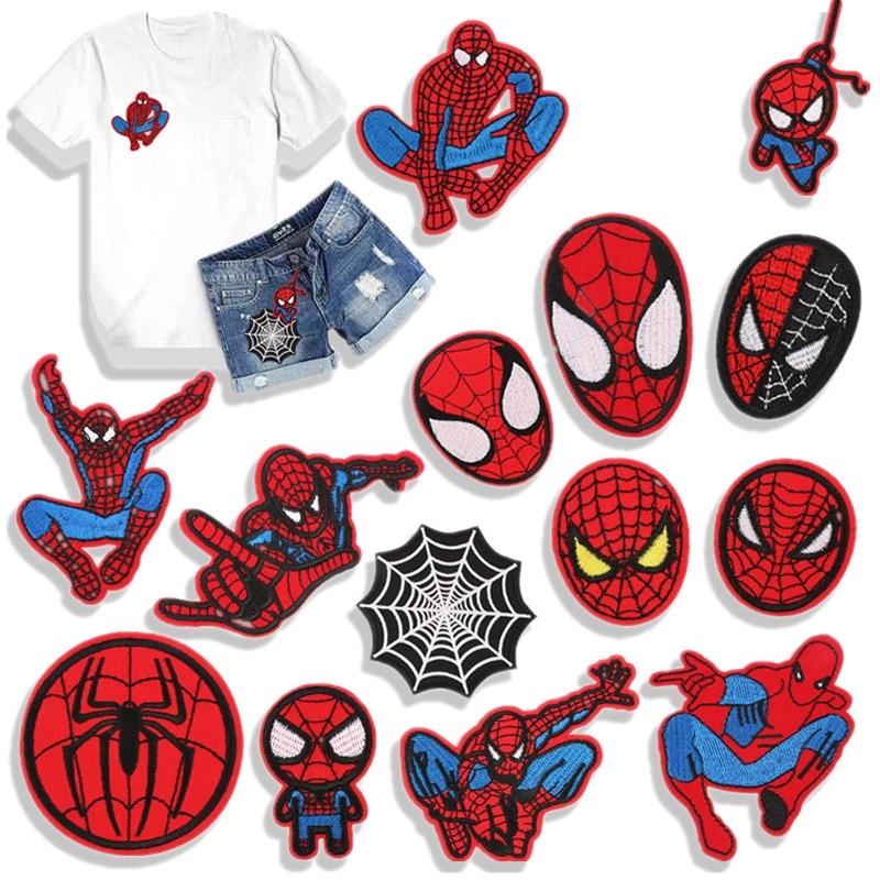 50 MẪU miếng DÁN ỦI quần áo bé TRAI mẫu giáo STICKER THÊU CAO CẤP CÓ SẴN KEO ỦI hình SPIDERMAN CAPTAIN BATMAN MARVEL