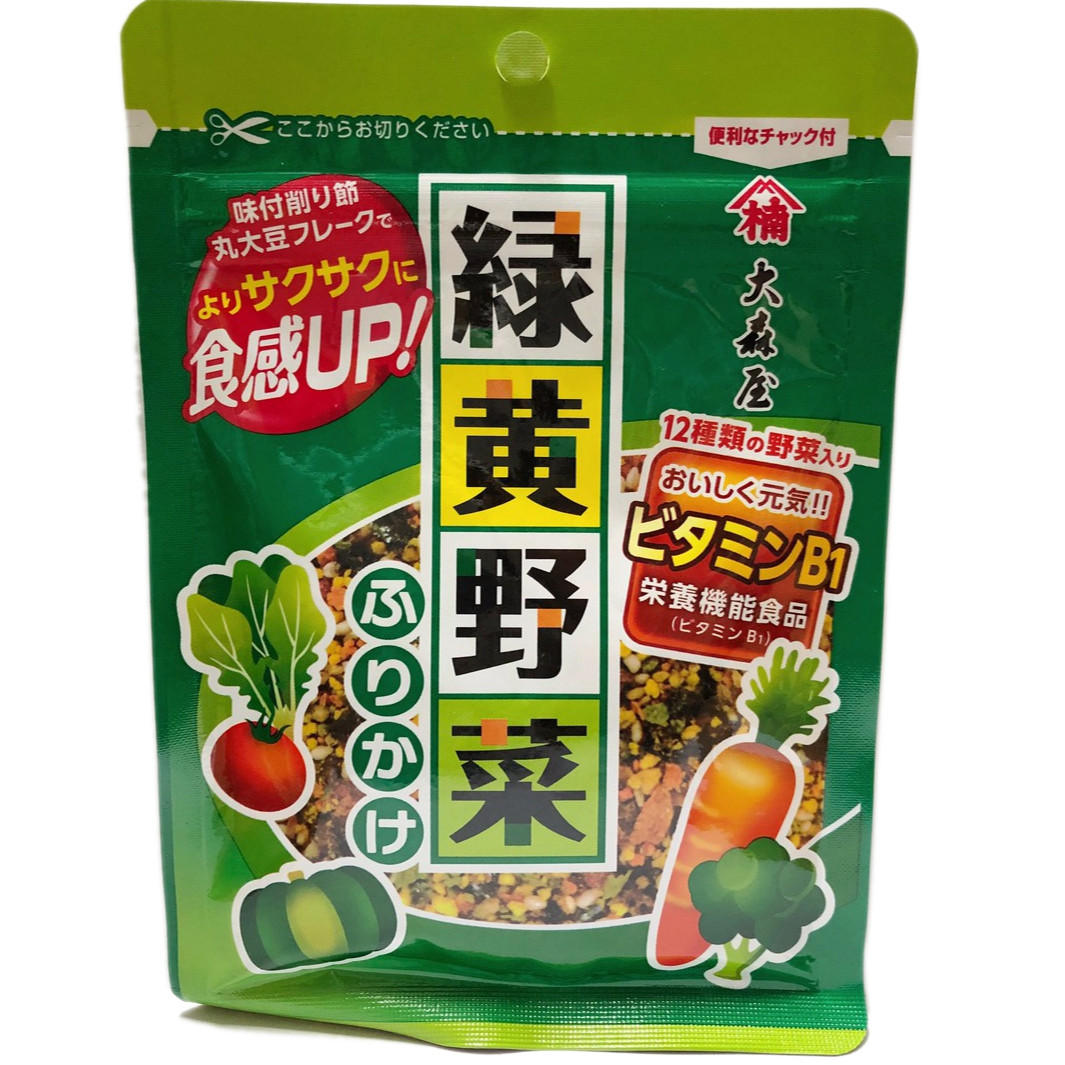 Gia vị rắc cơm 12 loại rau củ Ohmoriya 23g
