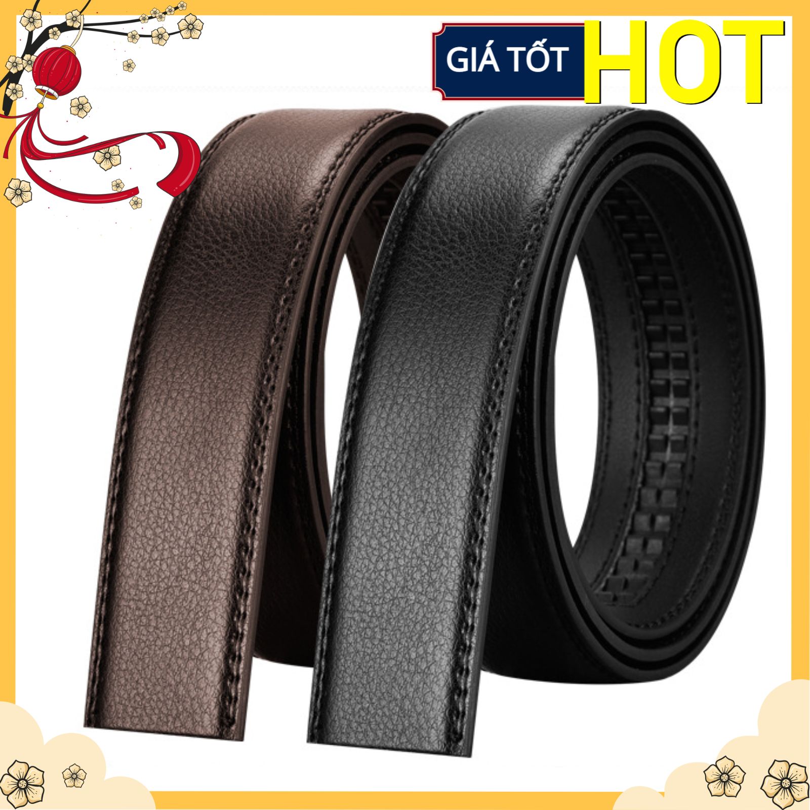 Dây thắt lưng nam D&D Fashion dây da thật sử dụng cho khóa tự động
