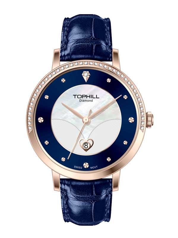 ĐỒNG HỒ TOPHILL TE062L.ML3387 Đồng hồ nữ Thụy Sĩ, kính sapphire, vỏ thép 316L