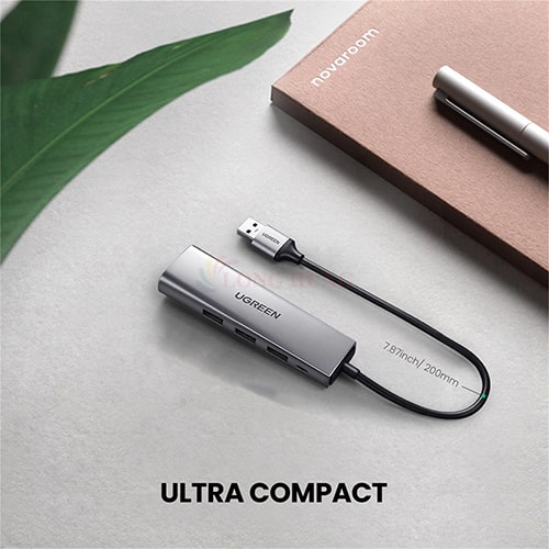 Cổng chuyển đổi Ugreen 5-in-1 USB 3.0 Multifunction Adapter CM266 60812 - Hàng chính hãng