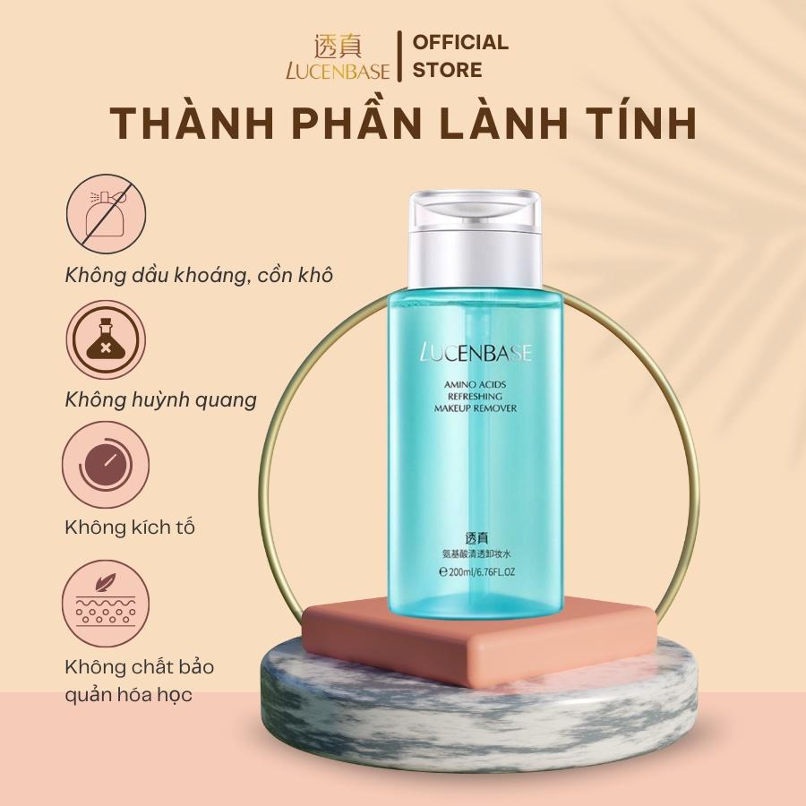 Nước tẩy trang LUCENBASE làm sạch sâu Amino Acids Refreshing Makeup Remover 200ml