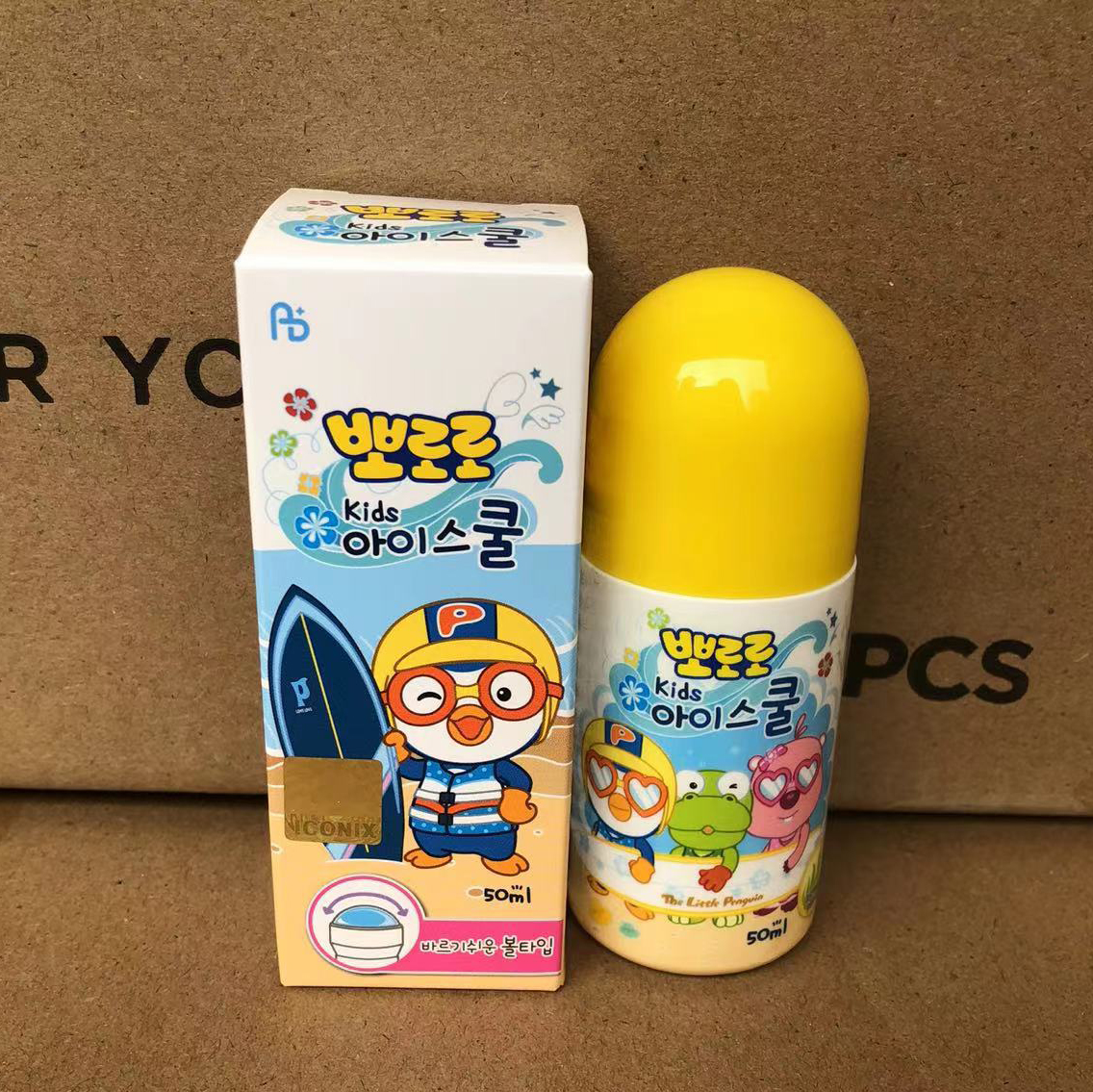 Lăn đuổi muỗi cho trẻ em Poro Kids Hàn Quốc 50ml